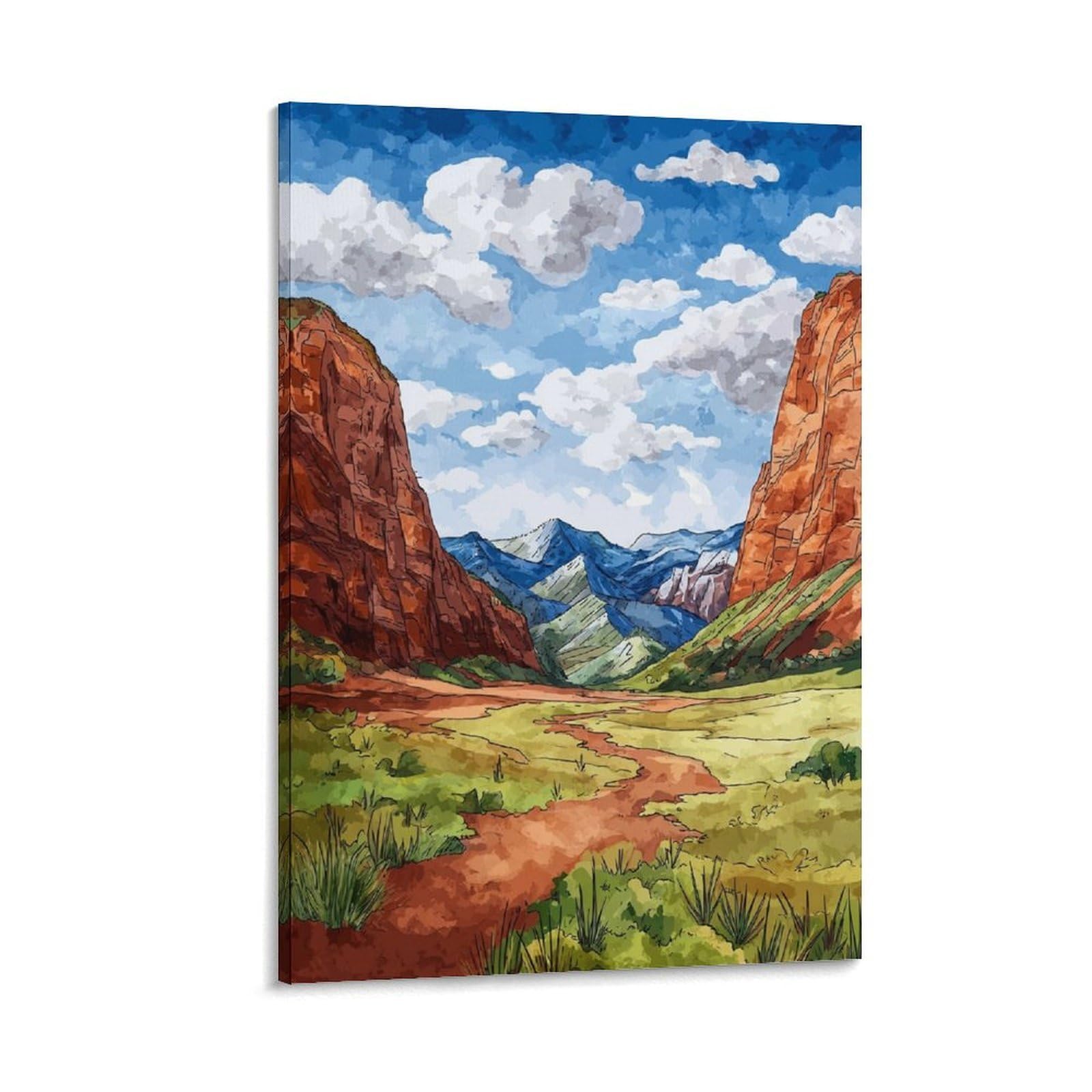 ZBBGGOZ Capitol Reef National Park Posters 24x36inch(60x90cm) Canvas Wall Posters And Art Picture Print Modern Family Bedroom Decor