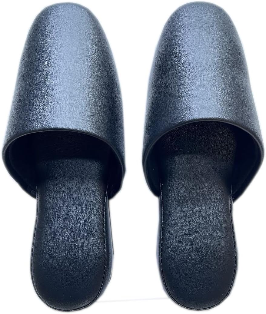 TOKYO SLIPPER] 抗菌レザー調 ビニールスリッパ 安全スリッパ 外寸28cm