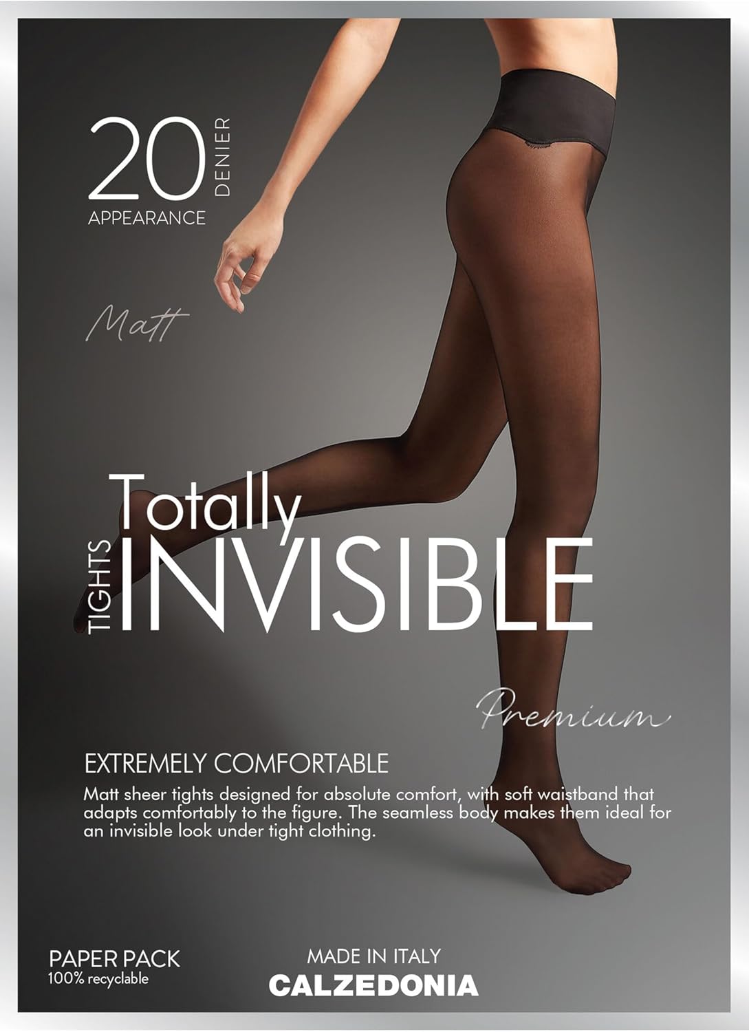 CALZEDONIA Woman's Sheer Matte Totally Invisible 20 Denier Tights - Image 6
