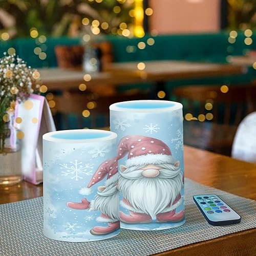 Vista 215 de Velas parpadeantes sin llama, velas LED moradas de mariposa lavanda con temporizador remoto, juego de 2 velas a pilas para San Valentín, boda