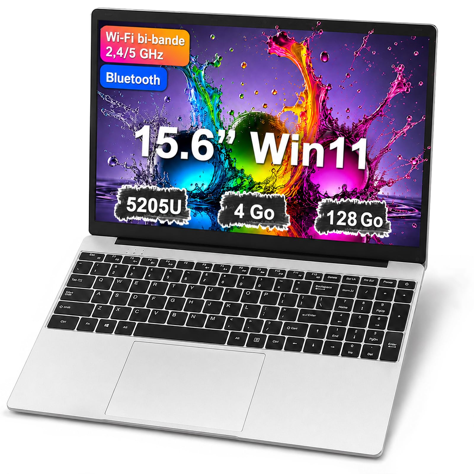 Ordinateur Portable Win 11 Laptop,15,6" PC Portable Pas Cher Laptop