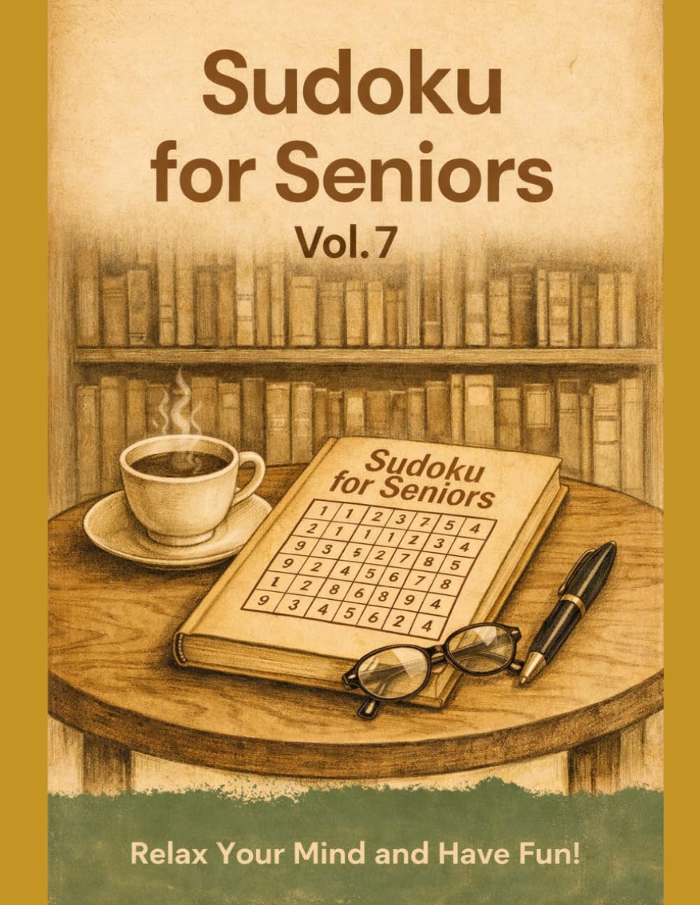 Sudoku for Seniors Large Print Puzzle Book with Easy to Read Grids and Relaxing Brain Challenges – Vol. 7