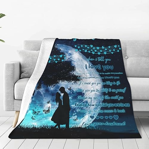 Miniatura 5 de Manta para esposa de parte del marido, regalos de cumpleaños para esposa, manta suave, regalos para ella, ideas de regalo de cumpleaños para esposa,