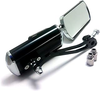 (maxima★select) カスタムミラー 左右セット 汎用 正ネジ 10mm M10 8mm M8 変換アダプター PCX ズーマー ディオ グロム マグナカワサキ ホンダ スズキ バイク などに コーティング済み