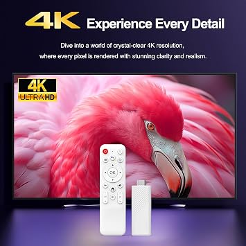 H96 MAX Android 14.0 TV Stick Wifi 6 BT5.0 4K 16GB Player