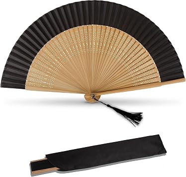 Hand Fan Foldable for Women, Folding Chinese Japanese Vintage Style Bamboo Silk Fans for Party Wedding Dancing Decoration Gift Performance