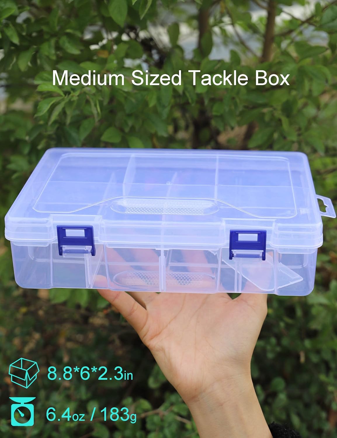 Avlcoaky Tackle Box Fishing Tackle Box Organizer with Movable Tray Snackle Box Charcuterie Container Tacklebox for Snacks Plastic Organizer Fishing Box : Sports & Outdoors