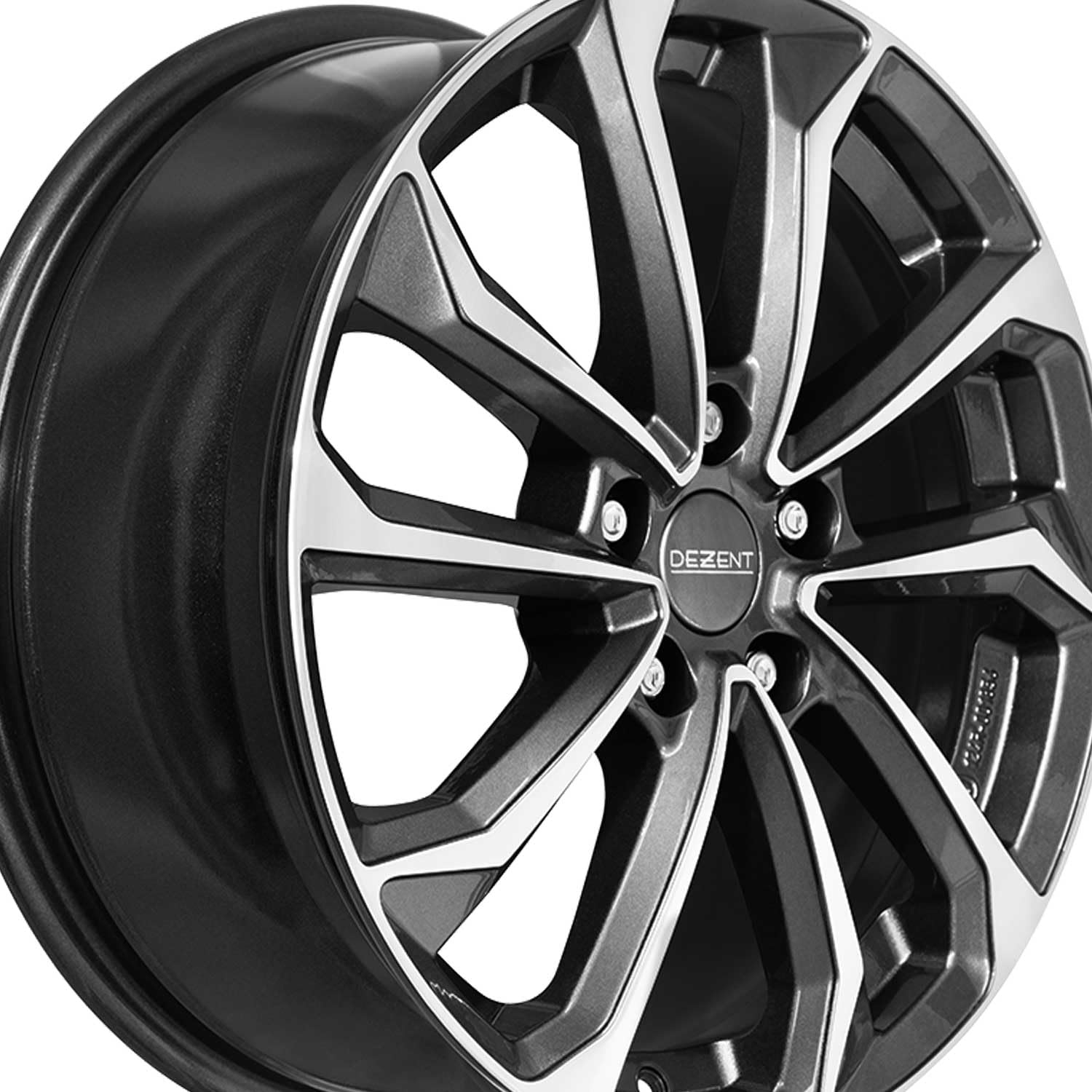 4x Dezent cerchi in alluminio KS dark 7.0Jx17 ET43,50 5x114,3
