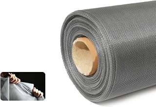 Metal Woven Wire Mesh, 316 Stainless Steel Household Screen Mesh Durable Rust Resistance Filter Mesh Outdoor Protective Fence for Garden Vents (Color : 1M, Size : 3M) (1.2m 5M)