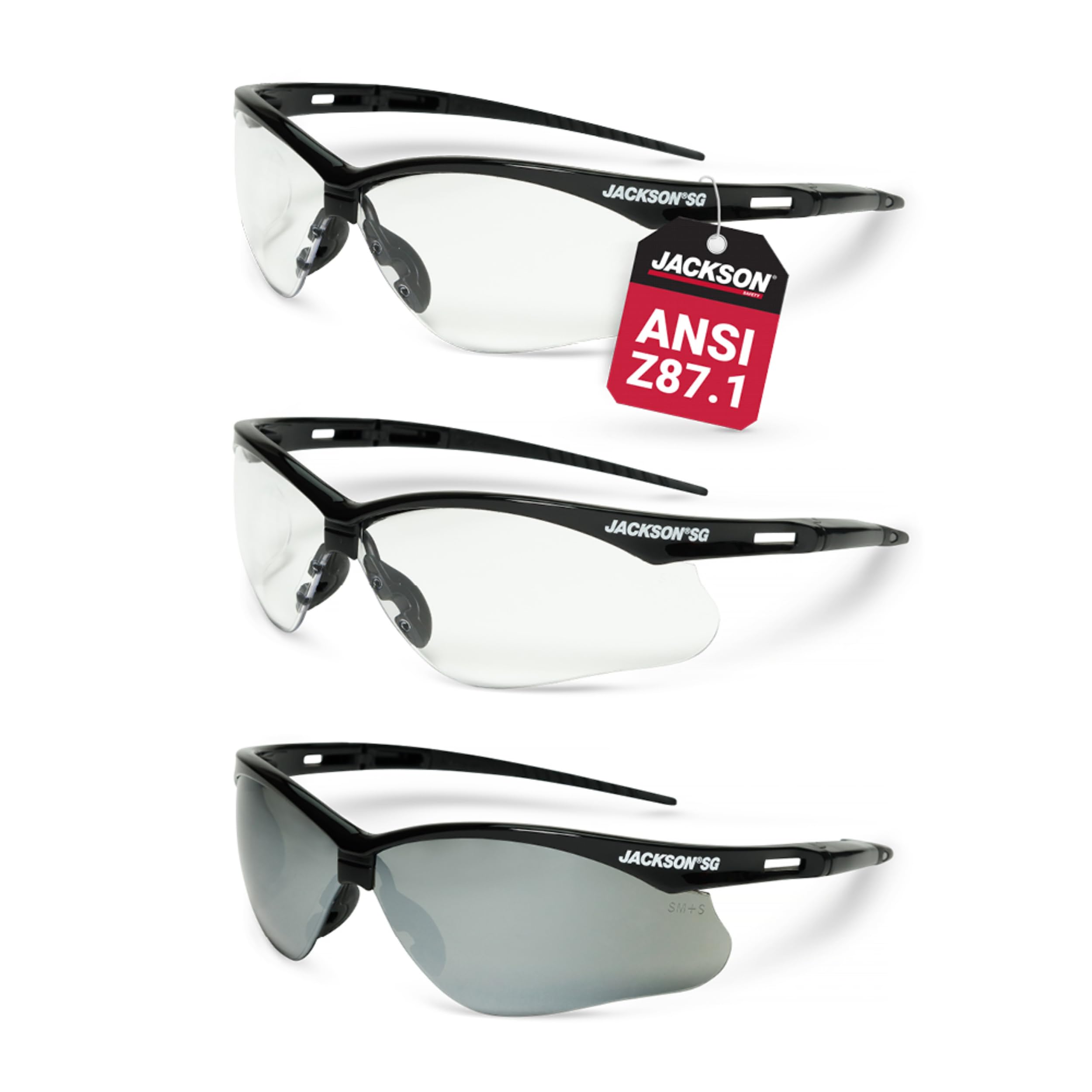 Jackson Safety 3-Pack SG Safety Glasses for Men & Women - ANSI Z87.1 — Amazon image 9