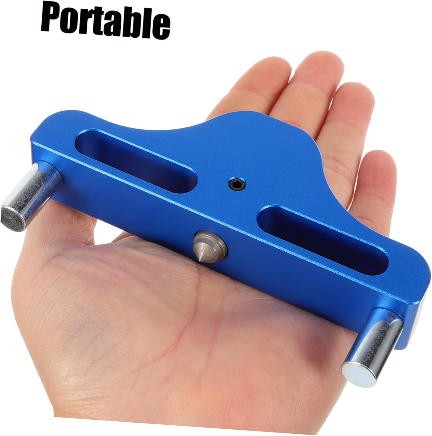 95mm Aluminum Alloy Woodworking Center Scriber Tool Precision Marking Gauge for Woodworking Projects Multi-functional Hand Tool for Craftsmen Easy to Use Random Color