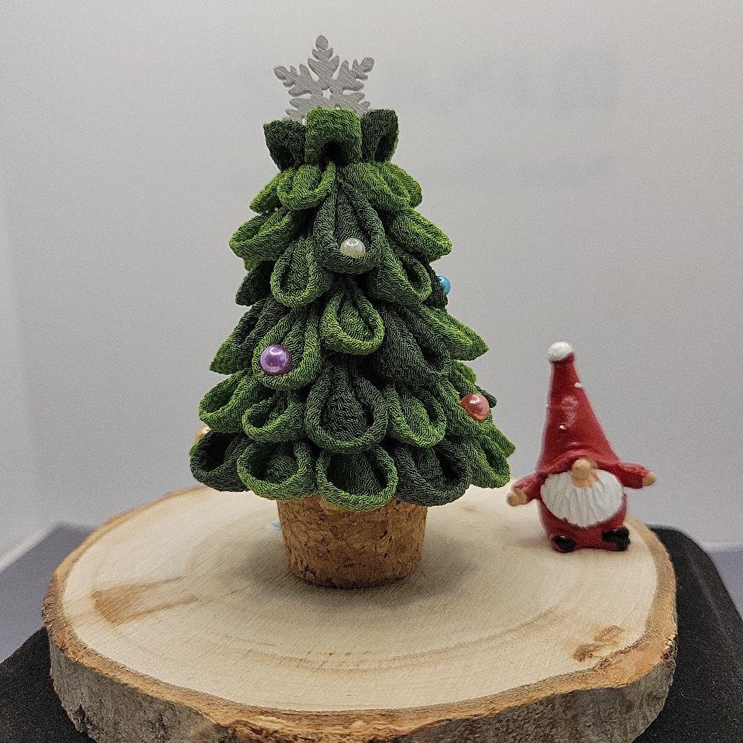 ちりめん細工〈32〉クリスマス⑧ Amazon | ちりめんつまみ細工 クリスマスツリー S⑧ | クリスマス