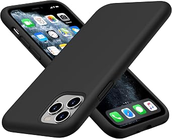 CellEver Heavy-Duty Silicone Case for iPhone 11 Pro [Camera Protection] [Anti-Oil Coating] Military Drop Protection, Soft Scratch-Free Interior, Black