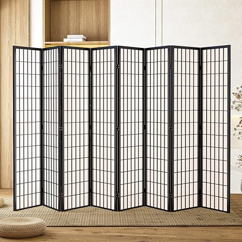 Miniatura 6 de Salfanre Divisor para separación de habitaciones separadores de habitación de 8 paneles separadores de habitación japoneses pantalla Shoji pantalla