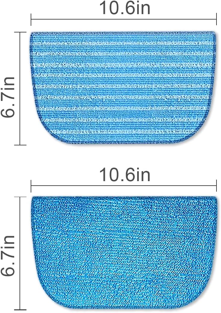 6 Pack Microfiber Steam Mop Pads Replacement Steam Mop M2121, Dirt Grip Cleaning Pad