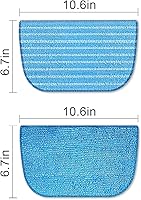 Vista 3 de Paquete de 6 almohadillas de microfibra para mopa de vapor de repuesto M2121, almohadilla de limpieza de agarre de suciedad