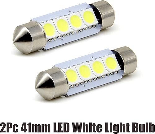Miniatura 2 de 2 unids Super blanco 1.614 in 4SMD 5050 LED bombillas de coche para matrícula domo mapa tronco luz LED