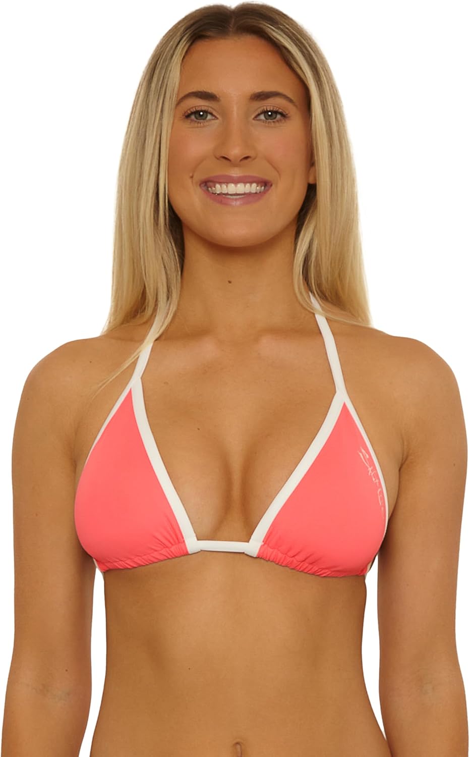 Salt Life Women's Live Salty Triangle Bikini Top, Adjustable, Tie Back, Swimwear Separates for Women