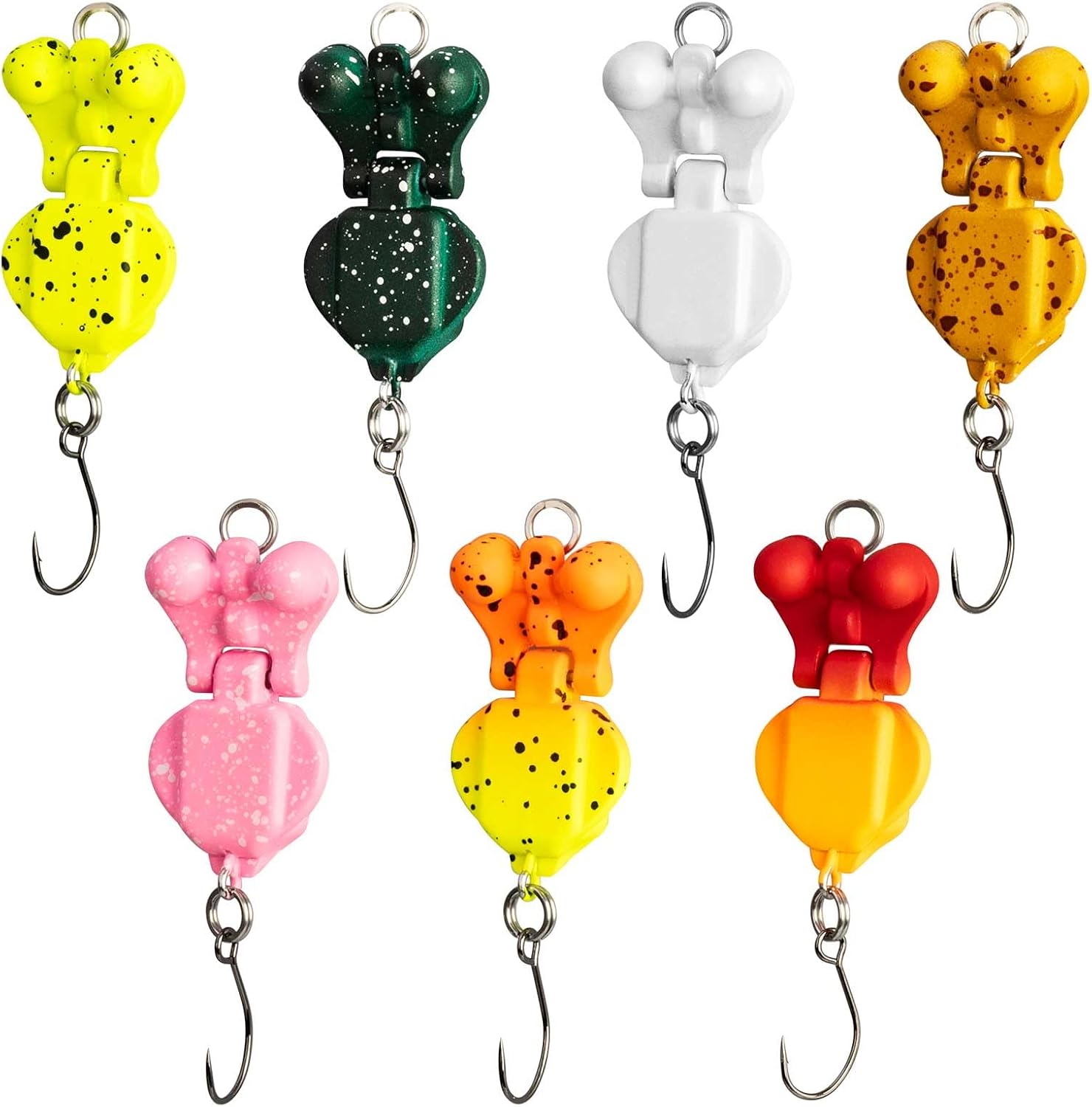 7 Pack Mini Glide Bait, Raptor Fishing Lure, Mini Lifelike Swimbait for Freshwater & Saltwater, Bait Kit for Bass Amazing Fishing Gear Gifts for Family