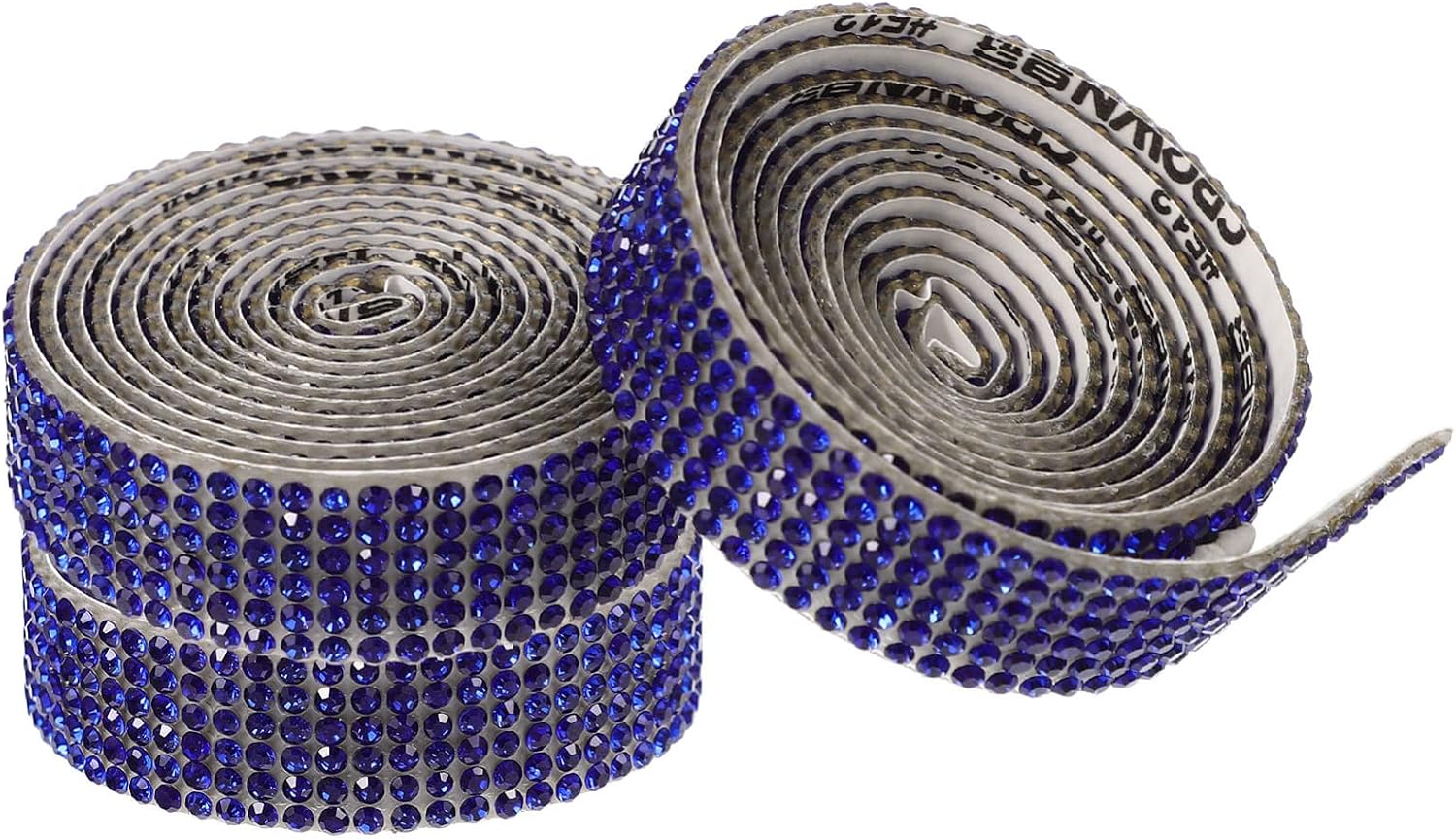 3Rolls Self Adhesive Rhinestone Ribbons Costume Trim for DIY Crafts Sparkling Decorative Clothes Trim for Wedding Parties Bags Shoes and More