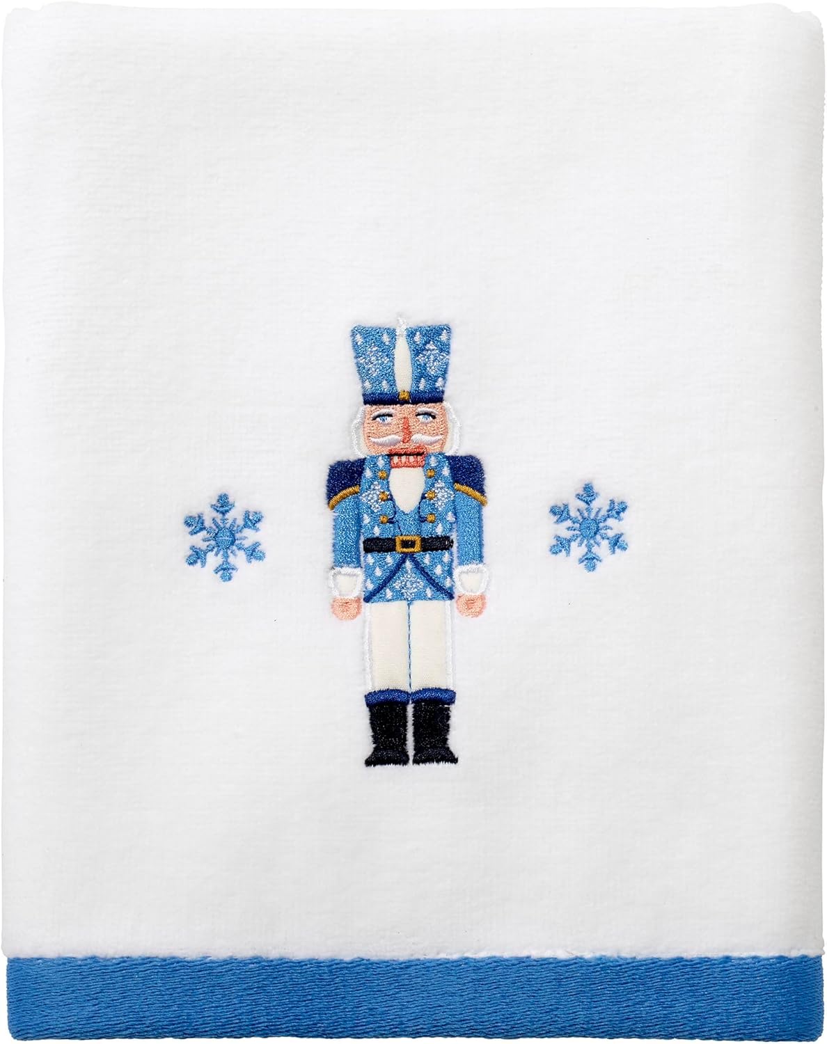 Avanti Linens - Bath Towel, Soft & Absorbent Cotton Velour, Christmas Decorations (Nutcracker Trellis Collection)