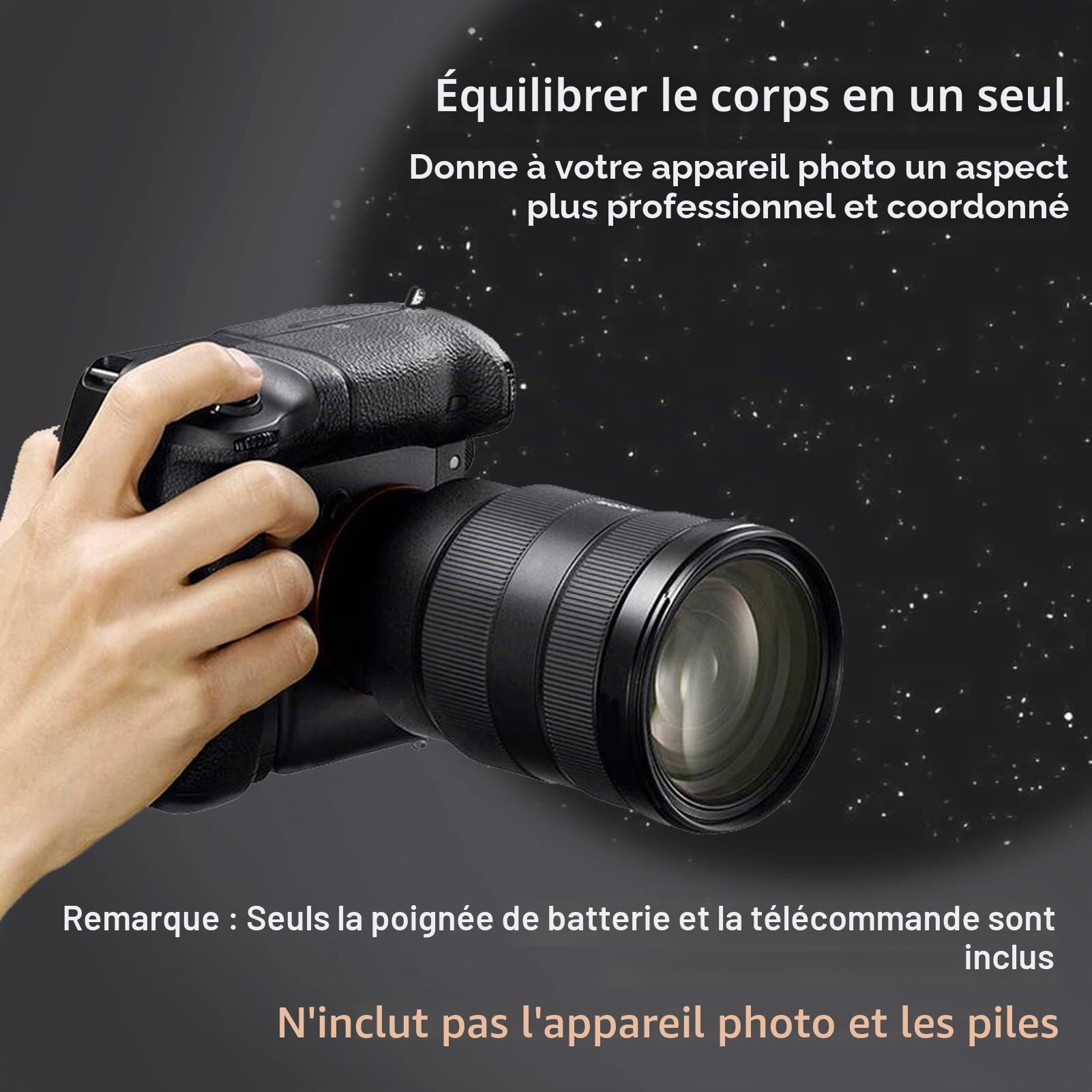Vertical Batterie Grip avec télécommande sans Fil 2.4G Remplace Le Support de Batterie Canon BG-R10 Compatible avec Les appareils Photo Reflex numériques Canon EOS R5 R6 R5C