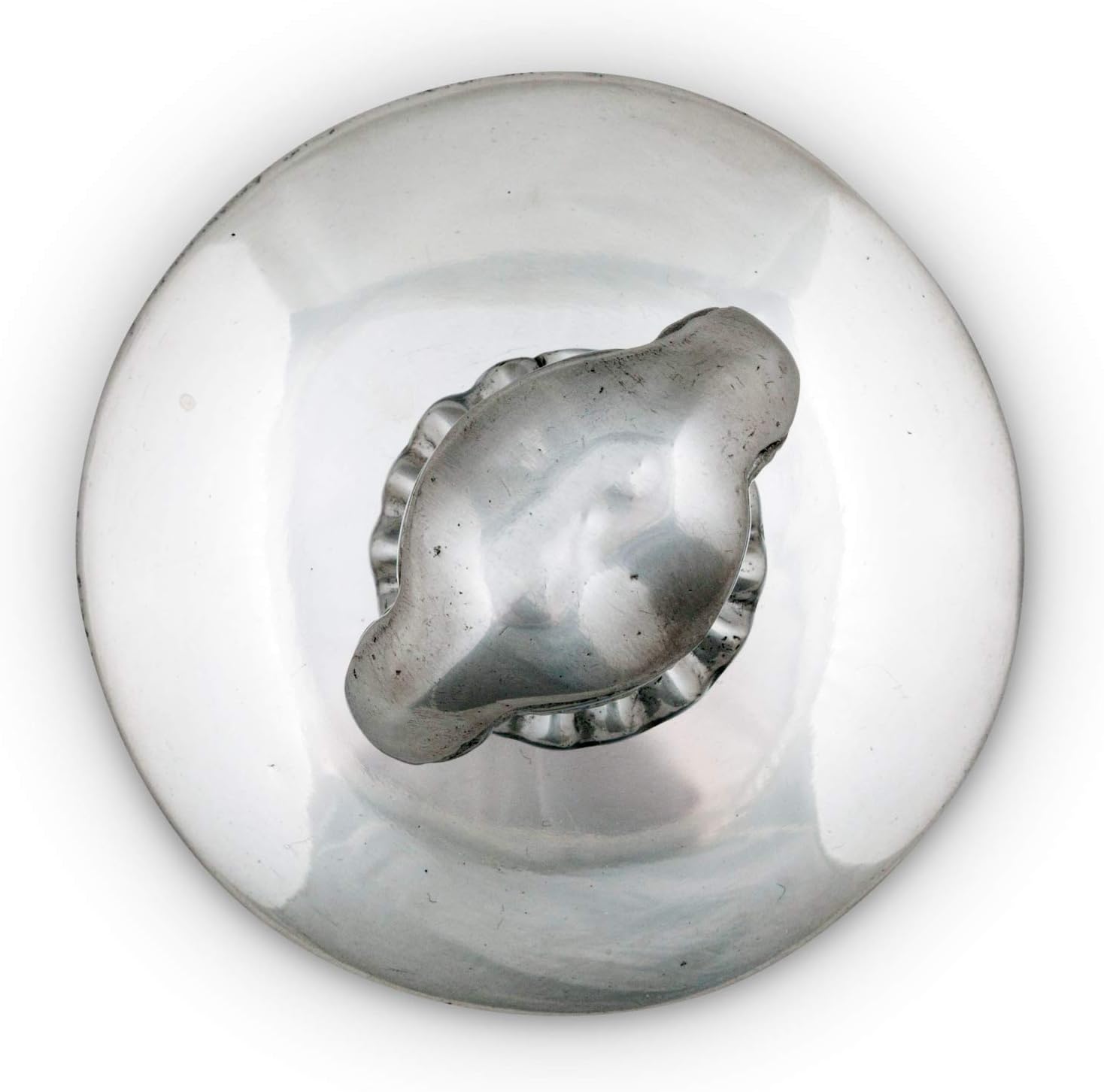 Arthur Court Mask Napkin Weight or Office Paperweight for Outdoor Napkin Paper Towel Holder Metal One Size Silver Base 3.75 inch Diameter