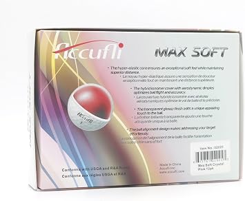 ACCUFLI Max Soft Crystal Golf Balls