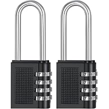 OBD 2 x Combination Locks 4 Digit Code Padlock Heavy Duty Metal Padlock Weatherproof for Gym Locker School Locker Gate Outdoor Shed & Garage