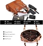 Kattee Haut en cuir véritable doux Purs et sacs à main pour les femmes