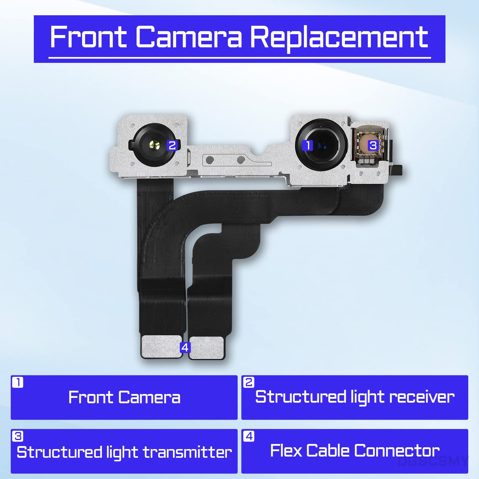 Amazon.com: DGSCSMY for iPhone 12 Pro Max Front Camera Replacement