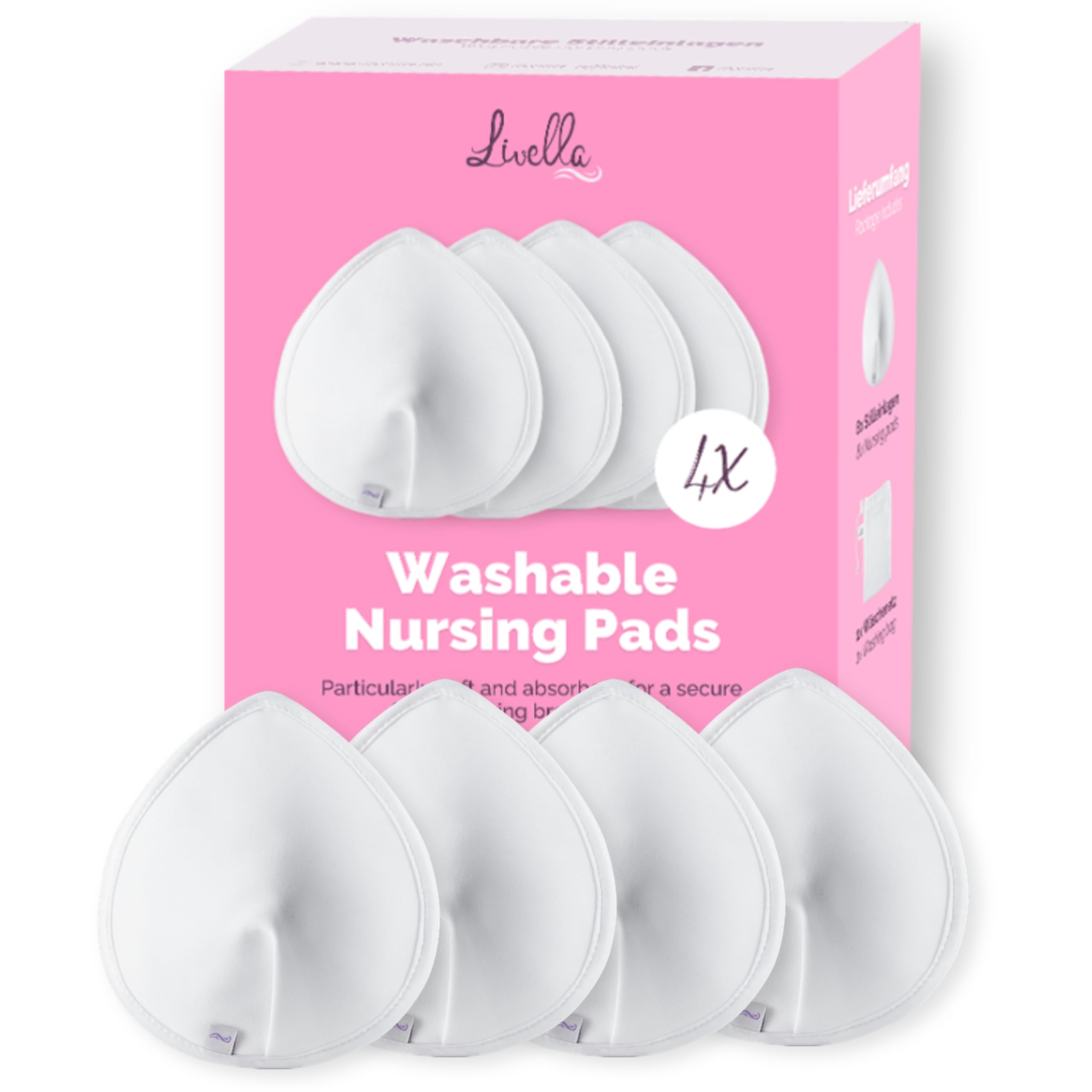 20 stuks biologische bamboe borstkompressen wasbare herbruikbare tepelpads voor borstvoeding tepelbeschermers voor borstvoeding (zeer absorberend en hypoallergeen 20 stuks biologische bamboe borstkompressen wasbare herbruikbare tepelpads voor borstvoeding tepelbeschermers voor borstvoeding (zeer absorberend en hypoallergeen