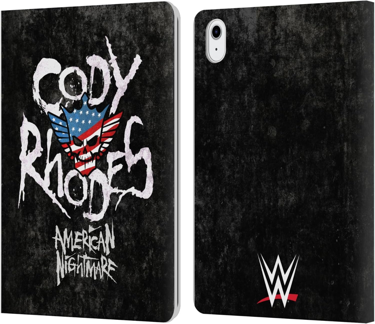 Head Case Designs Officially Licensed WWE Distressed Name Cody Rhodes Leather Wallet Case Compatible with Apple iPad Air 11 2020/2022/2024/2025