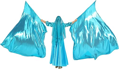 Miniatura 6 de MUNAFIE Banderas de adoración para bailar Banderas de la iglesia de alabanza para adoración Banderas de Danza Azul claro Azul/claro,Negro