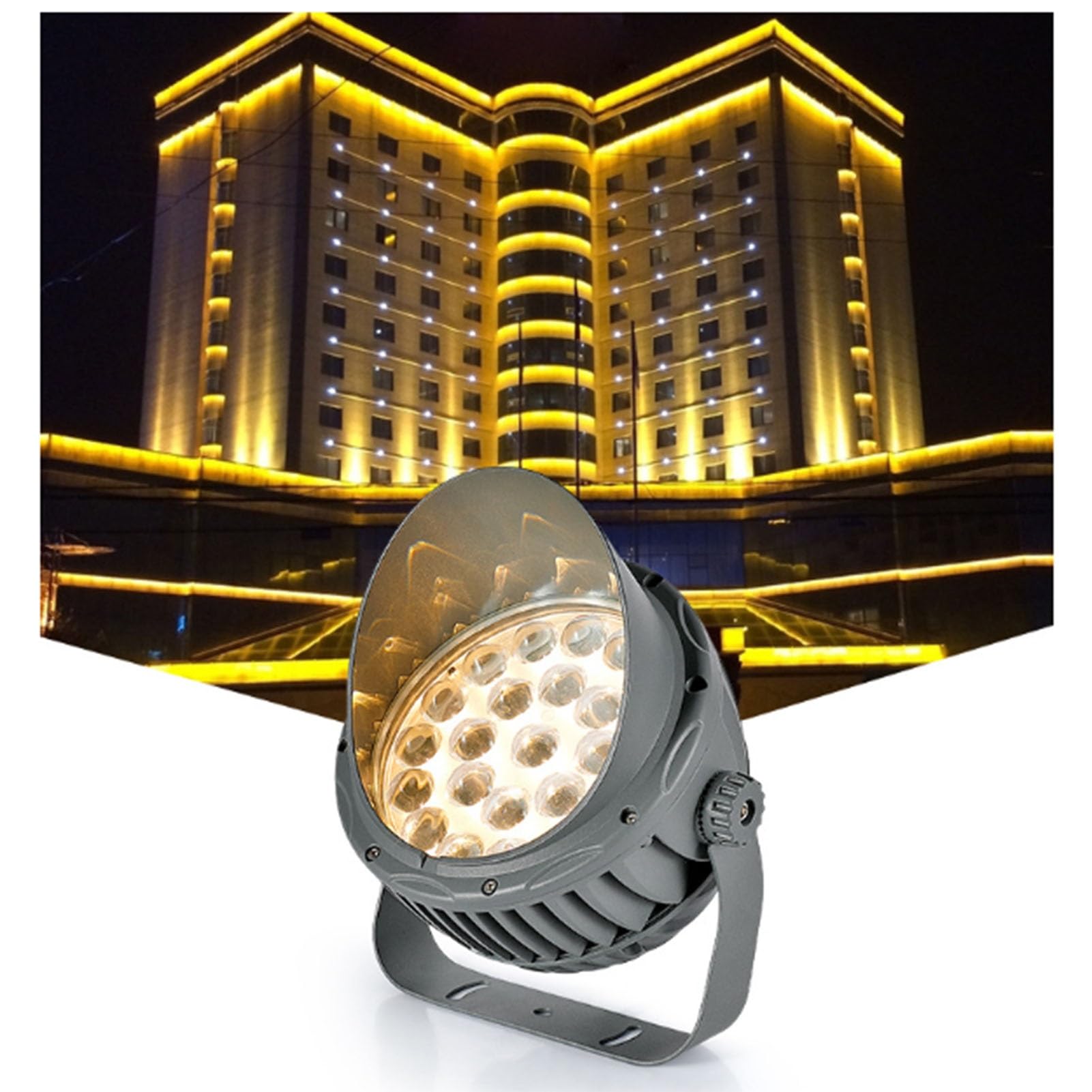 Foco Giratorio - Luces LED De Suelo, Foco LED De Haz Largo De 110-240 V, Luz Exterior Impermeable IP65, Focos De Haz Largo, Luz De Pared De Luz Estrecha(Warm White,60W(ac110-240V))