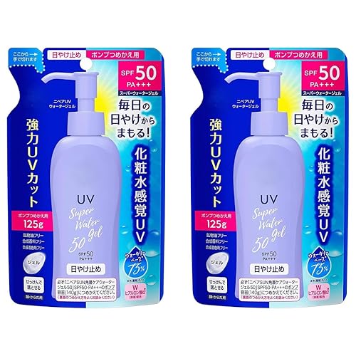 Japanese Sunscreen SPF 50/PA+++ Super Water Gel 4.22floz(125g) Refill Pack