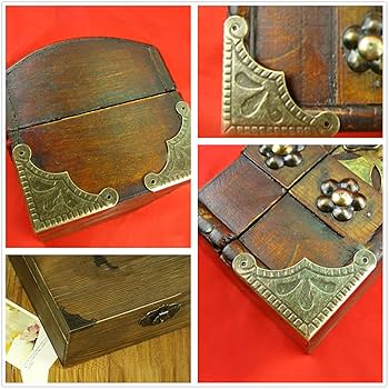 Amazon.co.jp: コーナー アンティーク ボックスコーナー 金物 三