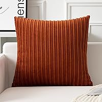 Vista 133 de UGASA - Fundas de almohada decorativas de terciopelo suave y sólidas de Navidad para sala de estar/sofá, 16 x 16 pulgadas, 2 unidades, color burdeos