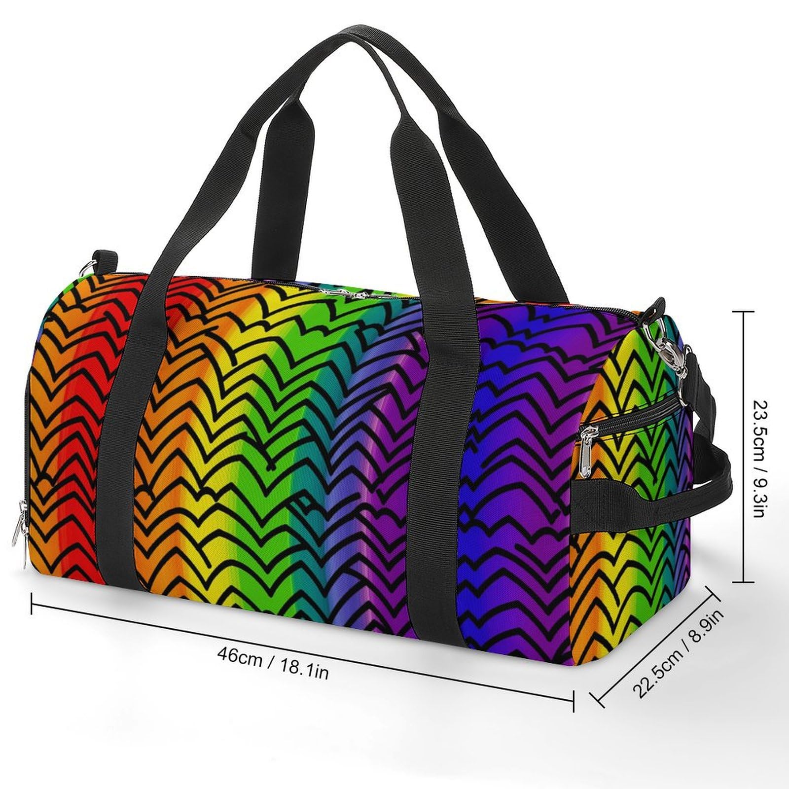 Turnbeutel Gay Pride Regenbogen Muster Turnbeutel für Damen Herren Rucksack Turnbeutel mit Schuhfach Wiederverwendbar Turnbeutel Mini Turnbeutel Gay Pride Regenbogen Muster One Size, Gay Pride