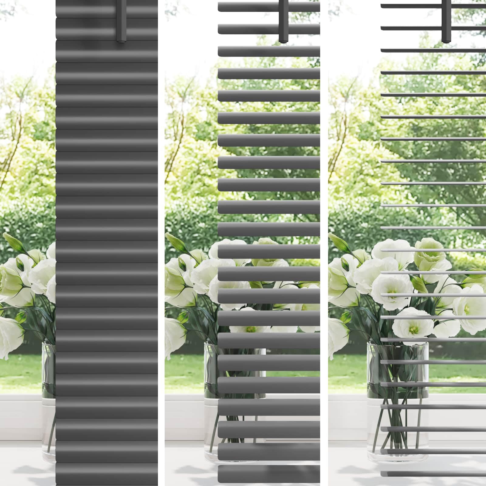 Veneziana veneziana in PVC, 150 x 90 cm, con protezione dalla luce e dal calore, per finestre, ufficio, soggiorno, camera da letto, cucina, bagno, cameretta dei bambini, balcone
