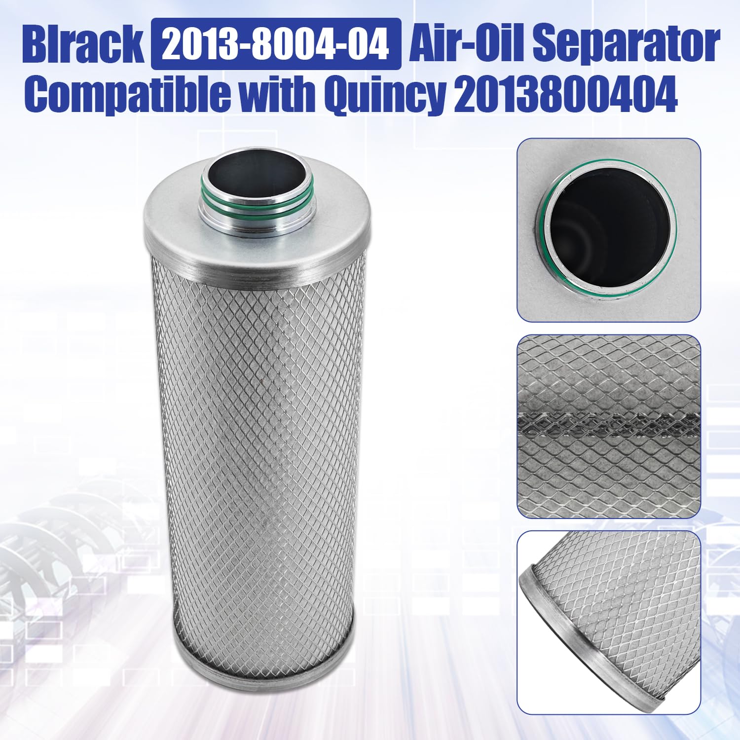 2013-8004-04 Air-Oil Separator Compatible with Quincy 2013800404 – High-Efficiency Replacement Separator for Quincy Compressors