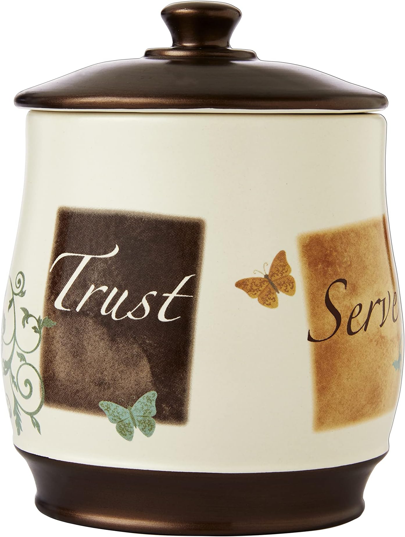SKL Home Butterfly Grace Cotton Jar, Natural