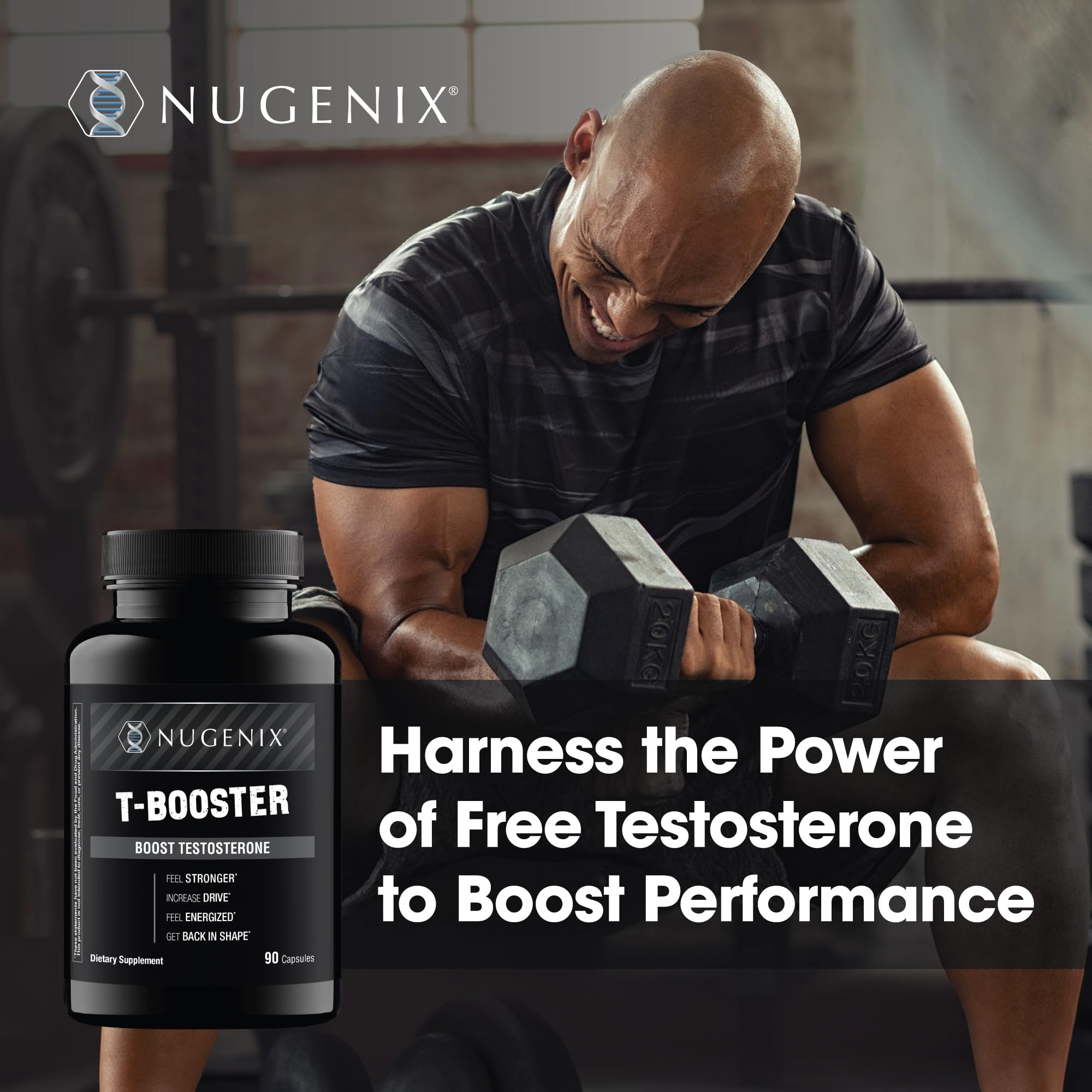 Nugenix T Booster - Free Testosterone Booster Supplement for Men, 90 Count — Amazon image 2