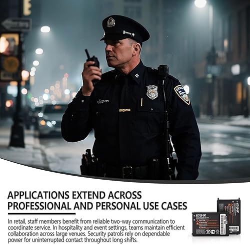 Miniatura 5 de Paquete de 2 baterías de iones de litio de 3.7 V 1200 mAh PMNN4497A de repuesto para radios bidireccionales Motorola CLS1110 CLS1410 VL50