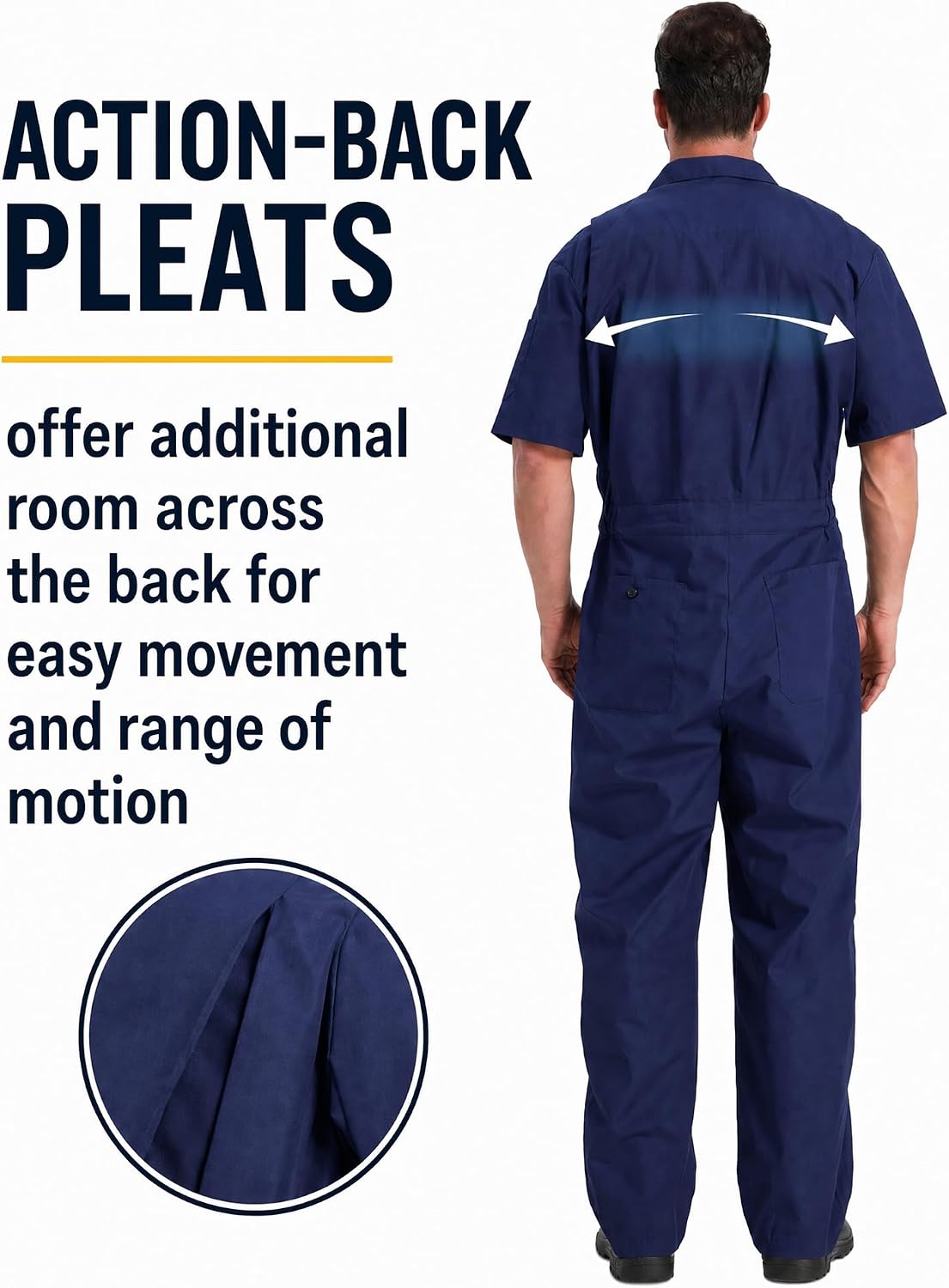 Short Sleeve Coverall Mechanic Jumpsuit for Men Summer Work Coveralls Crawl Suit