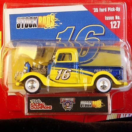 Amazon Com Racing Champions Stock Rods Series 3 25 Inch Replica Nascar 50th Anniversary Limited Edition 16 1935 Ford Pick Up Primestar Issue 127 Toys Games