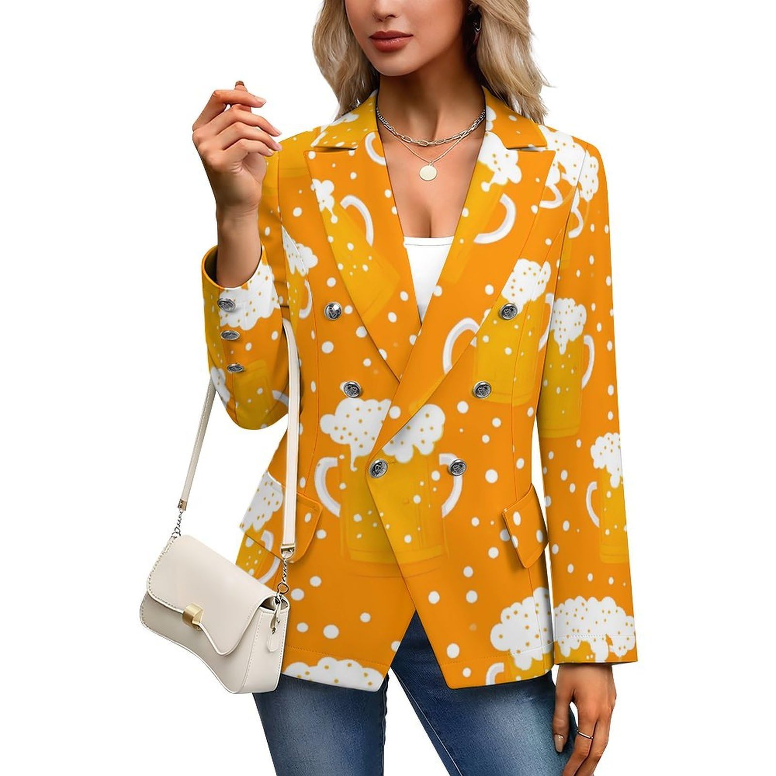 Tazze da birra modello casual da donna blazer leggeri abiti giacca cappotti per viaggi eventi uso quotidiano