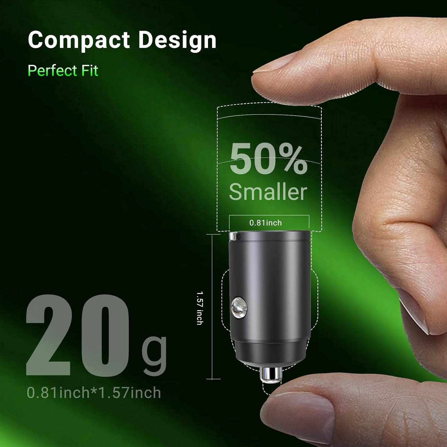 CMARS 65W+60W Cigarette Lighter Adapter,for iPhone 16 car Charger USB C/A,Fast Charging for iPhone,Car Phone Charger Dual Port for iPhone 16/15/14/13/12 Series and Samsung/Other Android Devices Black - Image 3