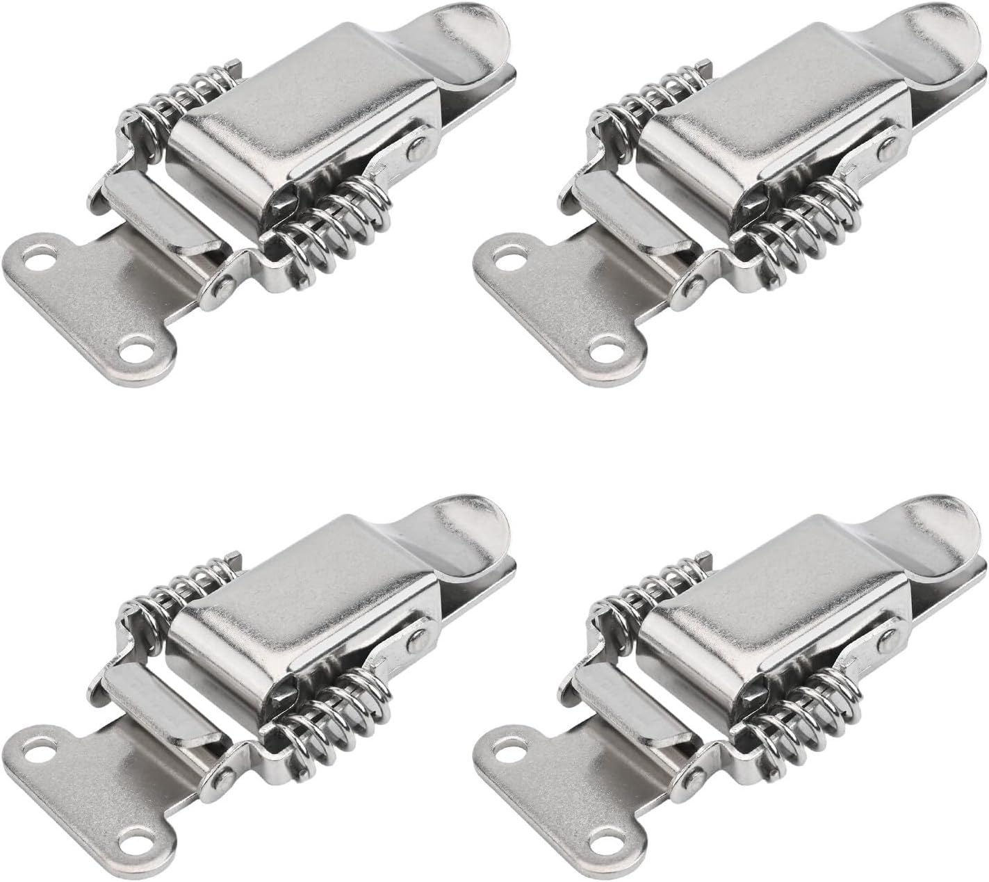 4PCS Stainless Steel Spring Loaded Draw For Toggle Latch Catch Clamp Clip Hasps(S)