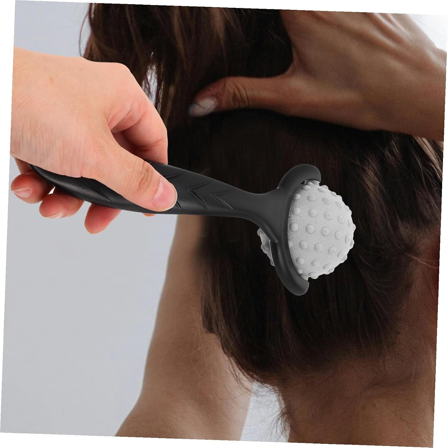 Handheld Massage Roller Stick with Deep Tissue Massage Balls for Relief and Muscle Knot Release for Back Legs Neck Compact Travel-Friendly Stretching Tool for Home and Office